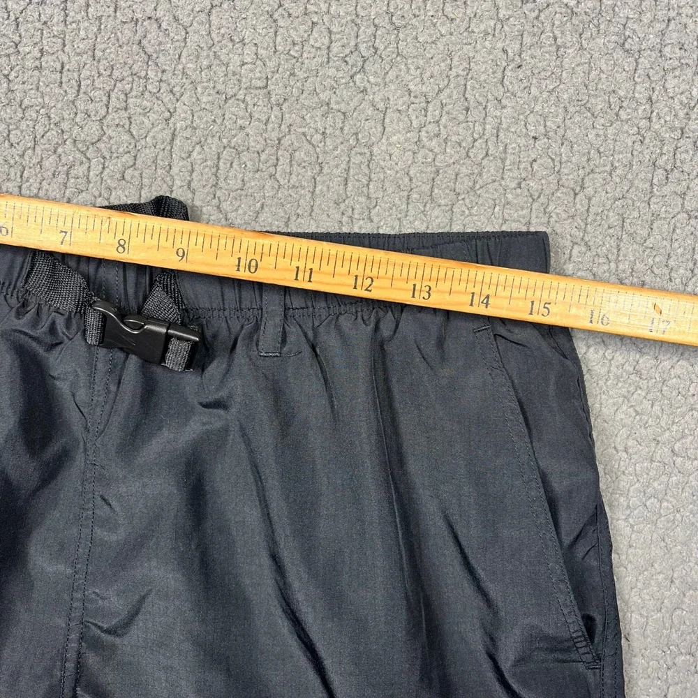 Nike Mens Cargo Swim Trunks Black Mesh Lined Belted Shorts NESSB521 Size L